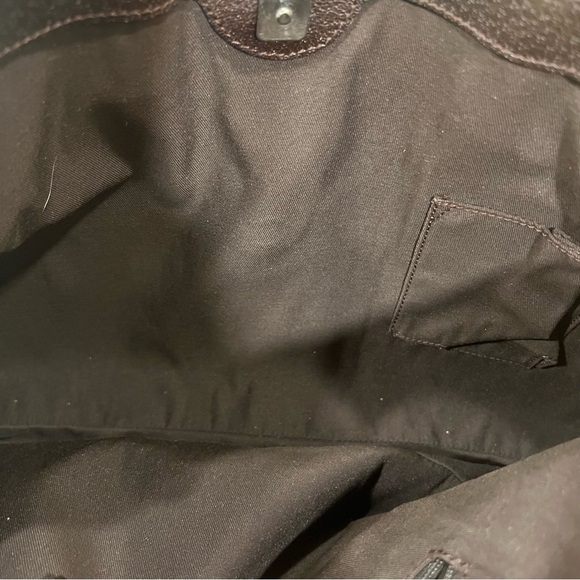 GUCCI Logo GG Pattern Eclipse Shoulder Tote Bag Canvas | Leather Brown | Italy - Picture 14 of 16